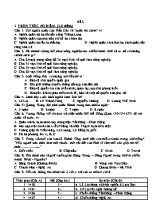 Đề thi học kì 2 môn Lịch sử Lớp 7 (Có đáp án)